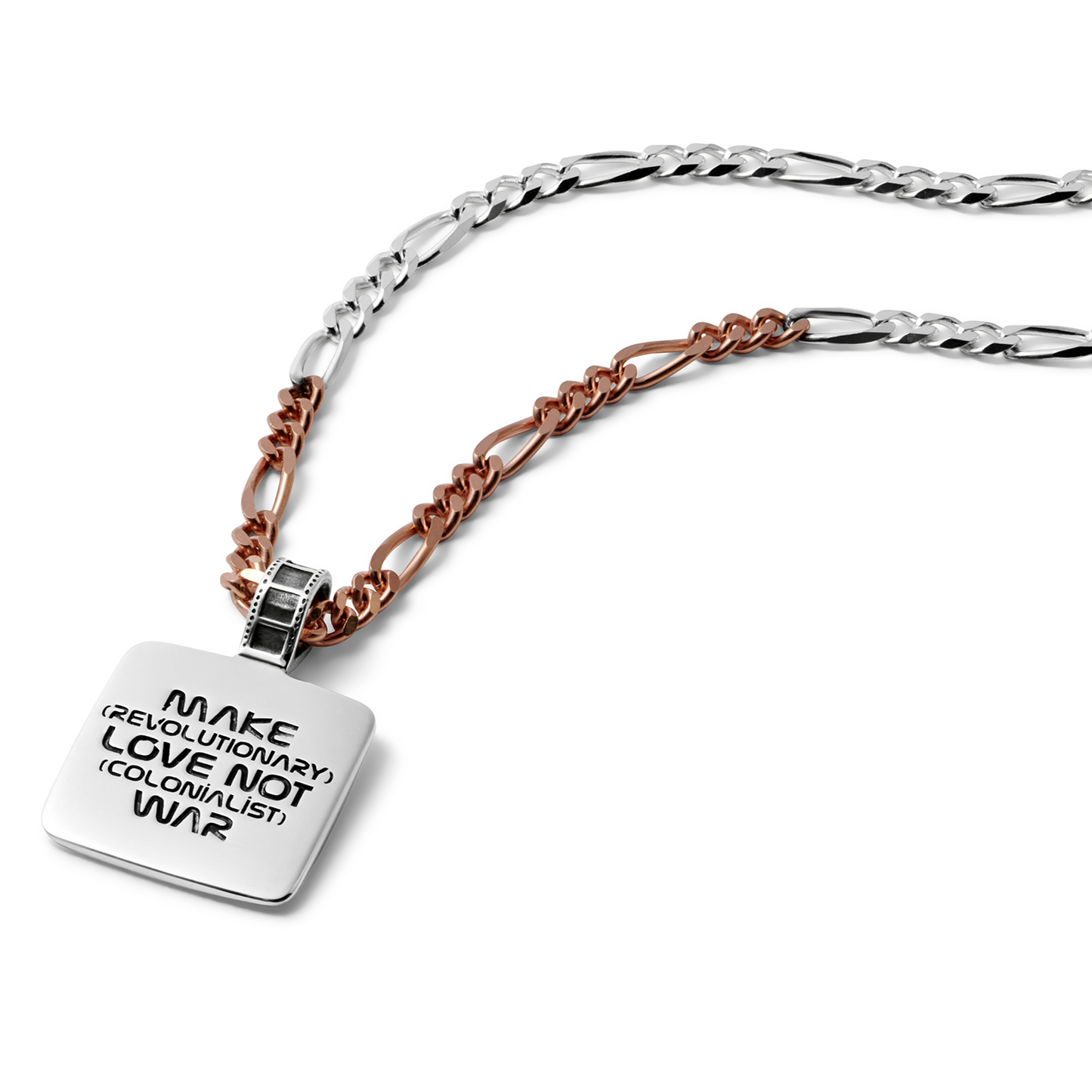 Make (Revolutionary) Love not (colonialist) war Necklace