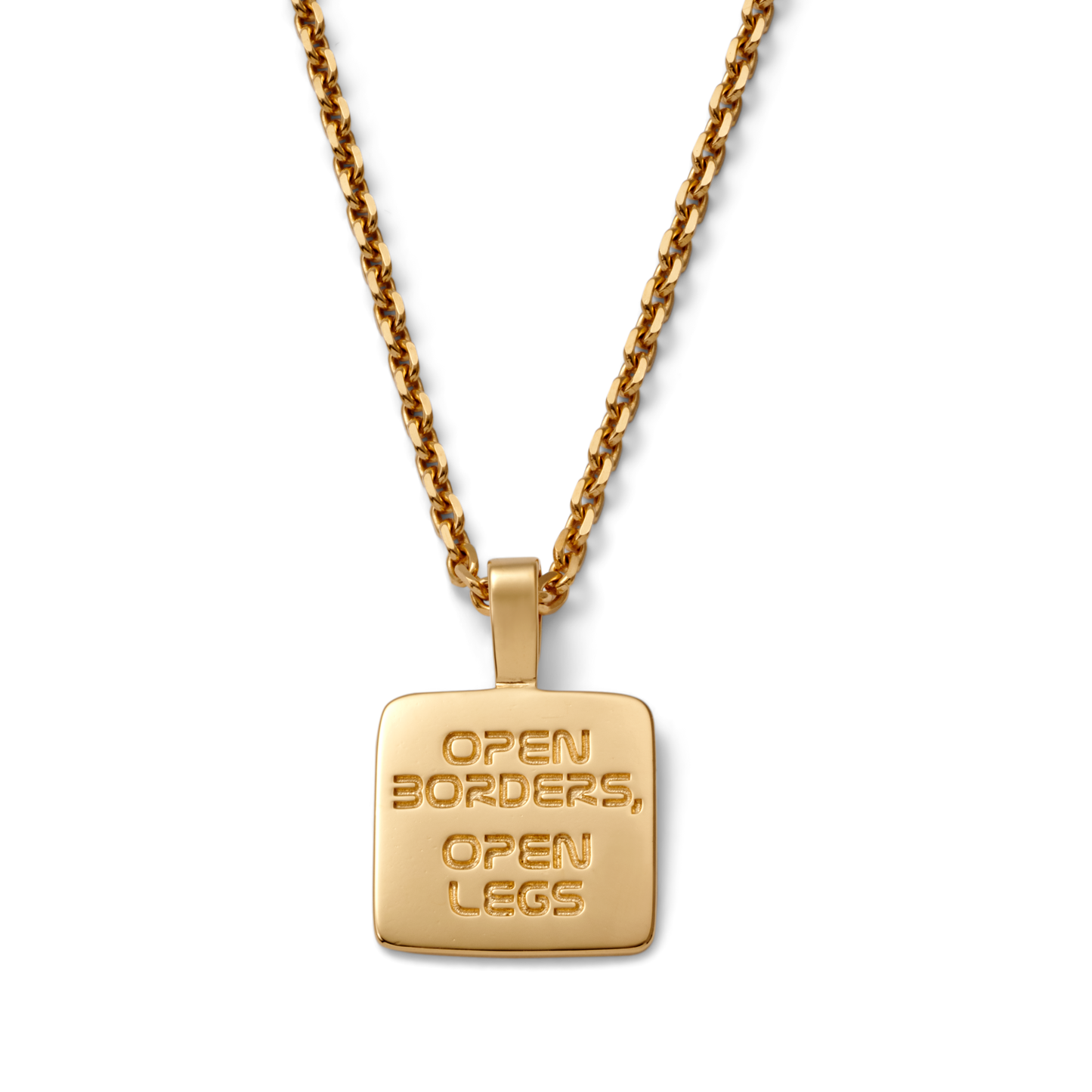 Open Borders, open legs Necklace