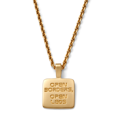 Open Borders, open legs Necklace