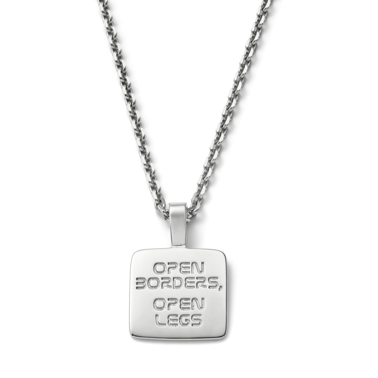 Open Borders, open legs Necklace