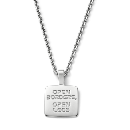 Open Borders, open legs Necklace