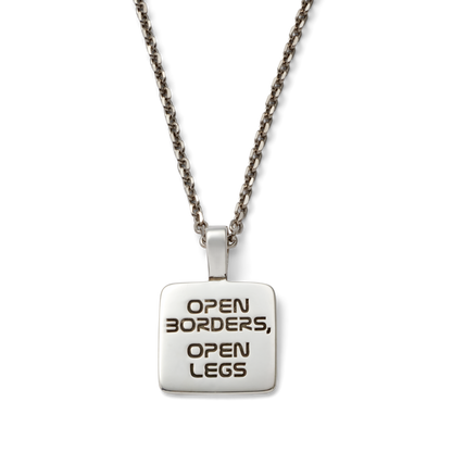 Open Borders, open legs Necklace